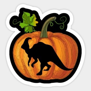 Dinosaurs in pumpkin Sticker